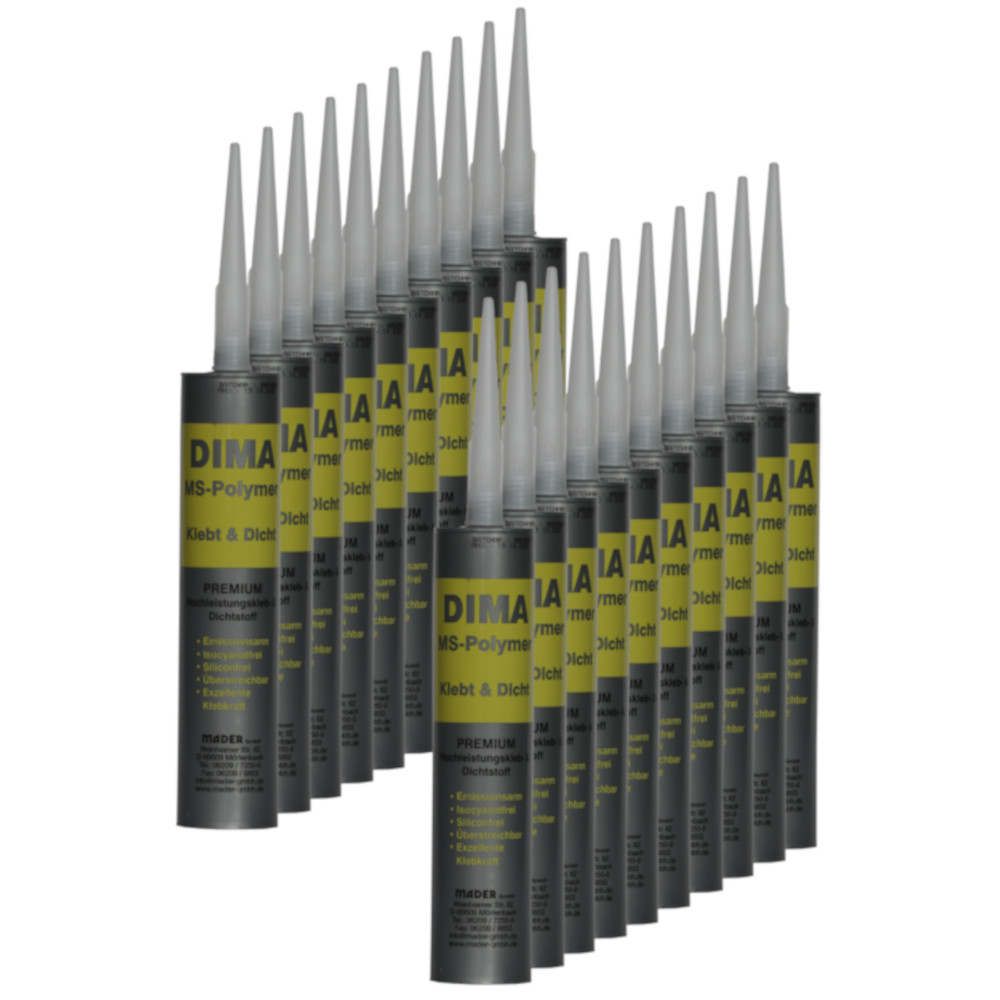 Dichtstoff - Fugenkleber - MS Polymer - 290ml Kartusche - weiß - PREMIUM